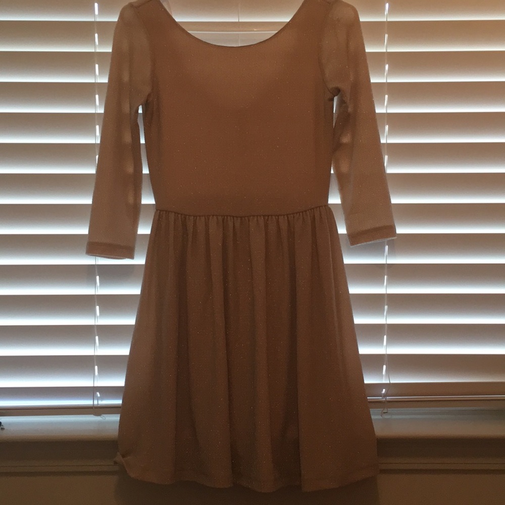 Willow and Clay Nude Scoop Back Dress